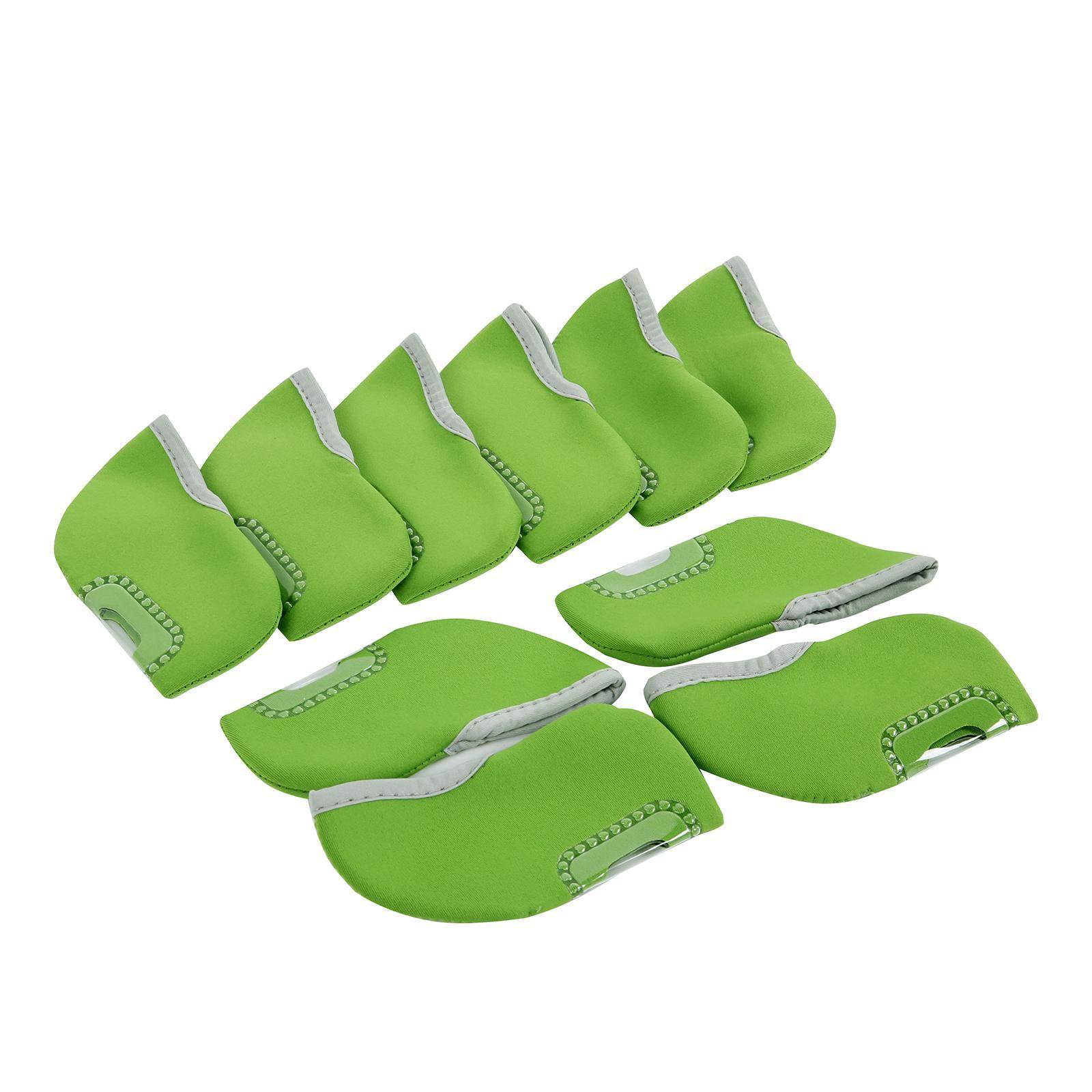 10x Golf Club Headcovers Head Protector Protection Guards Golf Iron Covers Set with Visible Window for Travel Golfer Putters Women Men