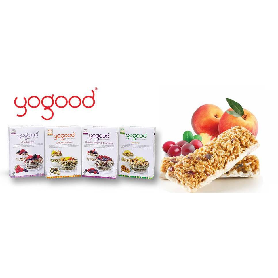 Thanh Hạt Ngũ Cốc Nam Việt Quất & Xoài Yogood - Cranberry Mango Muesli Bars Hộp 138g