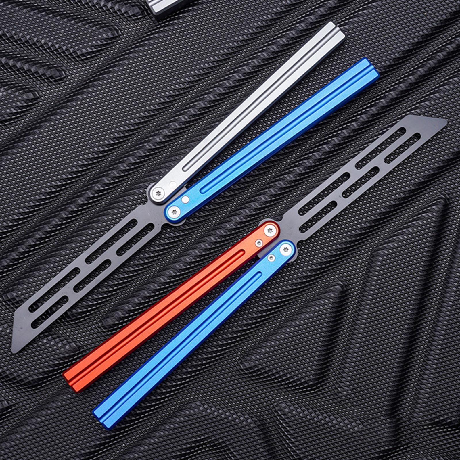 Butterfly Toy Tool Metal Training Tool Dull Blade Folding Dull Tool Trainer