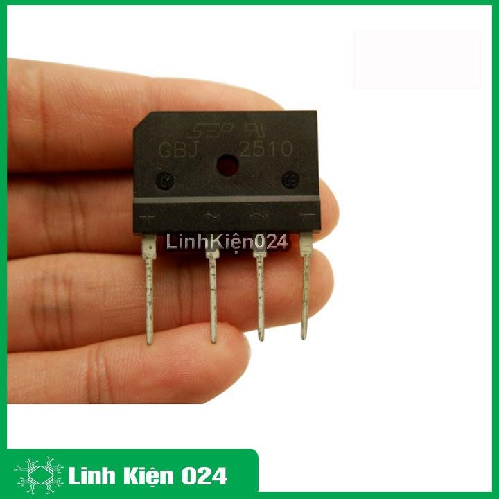 Diode Cầu 25A 2510 Dẹt Xịn ( Đủ Công Suất )