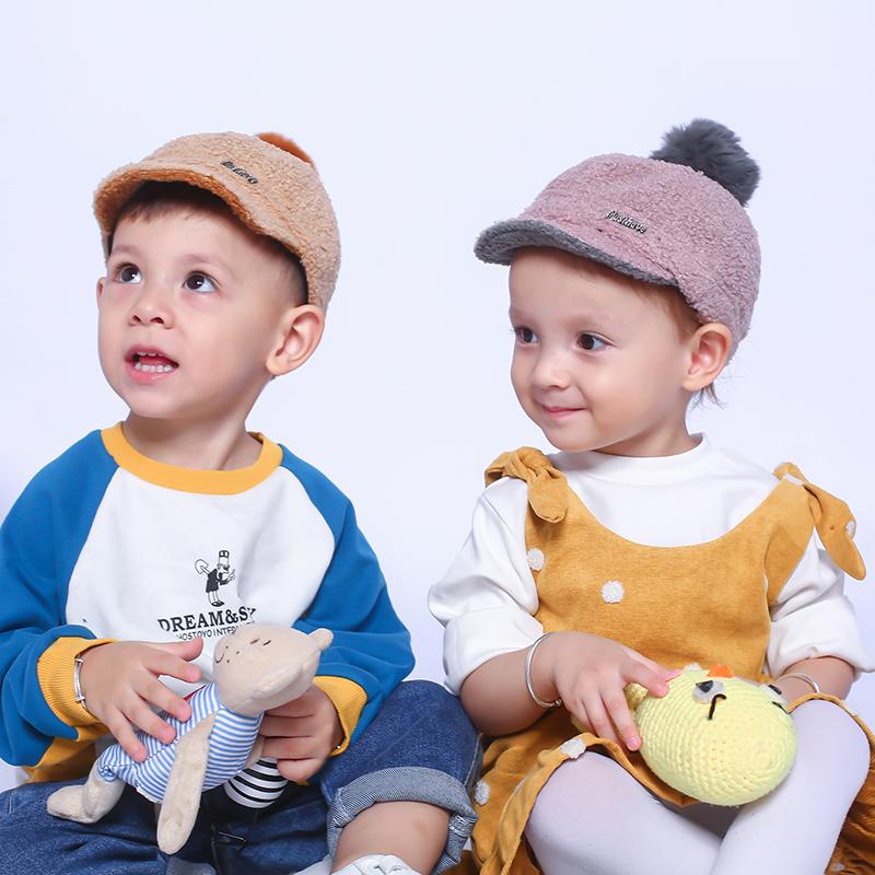 Mùa Thu Đông Nỉ Mũ Bóng Chày Nón Cho Bé Kid Bé Trai Có Thể Điều Chỉnh Nón Lưỡi Trai Gái Nón Lưỡi Trai Trẻ Em Hat Bóng Tóc Nắp dễ Thương Kẹo Nón