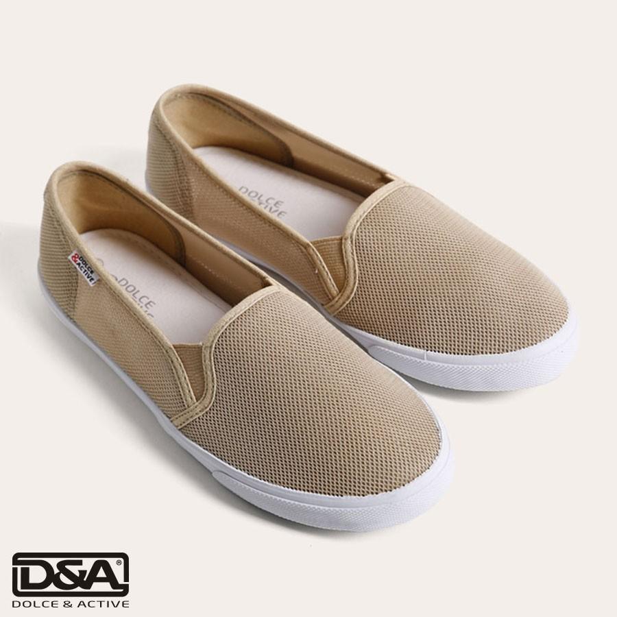 Giày slipon nữ D&amp;A L1707 be