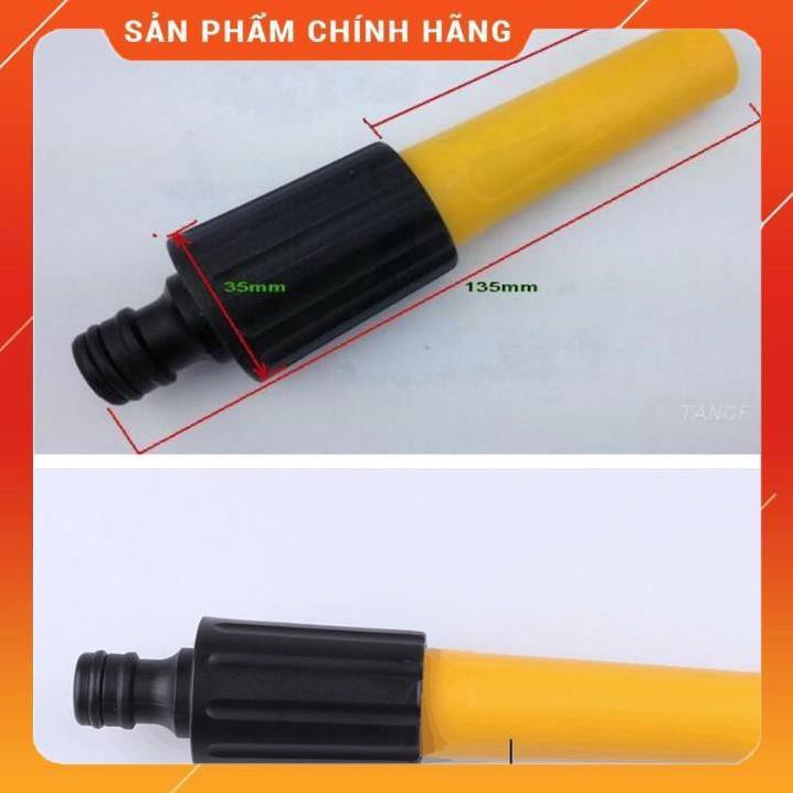 ️️ Bộ dây vòi xịt nước rửa xe, tưới cây , tăng áp 3 lần, loại 20m 206622-5 cút sập,nối nhựa đen+ đai