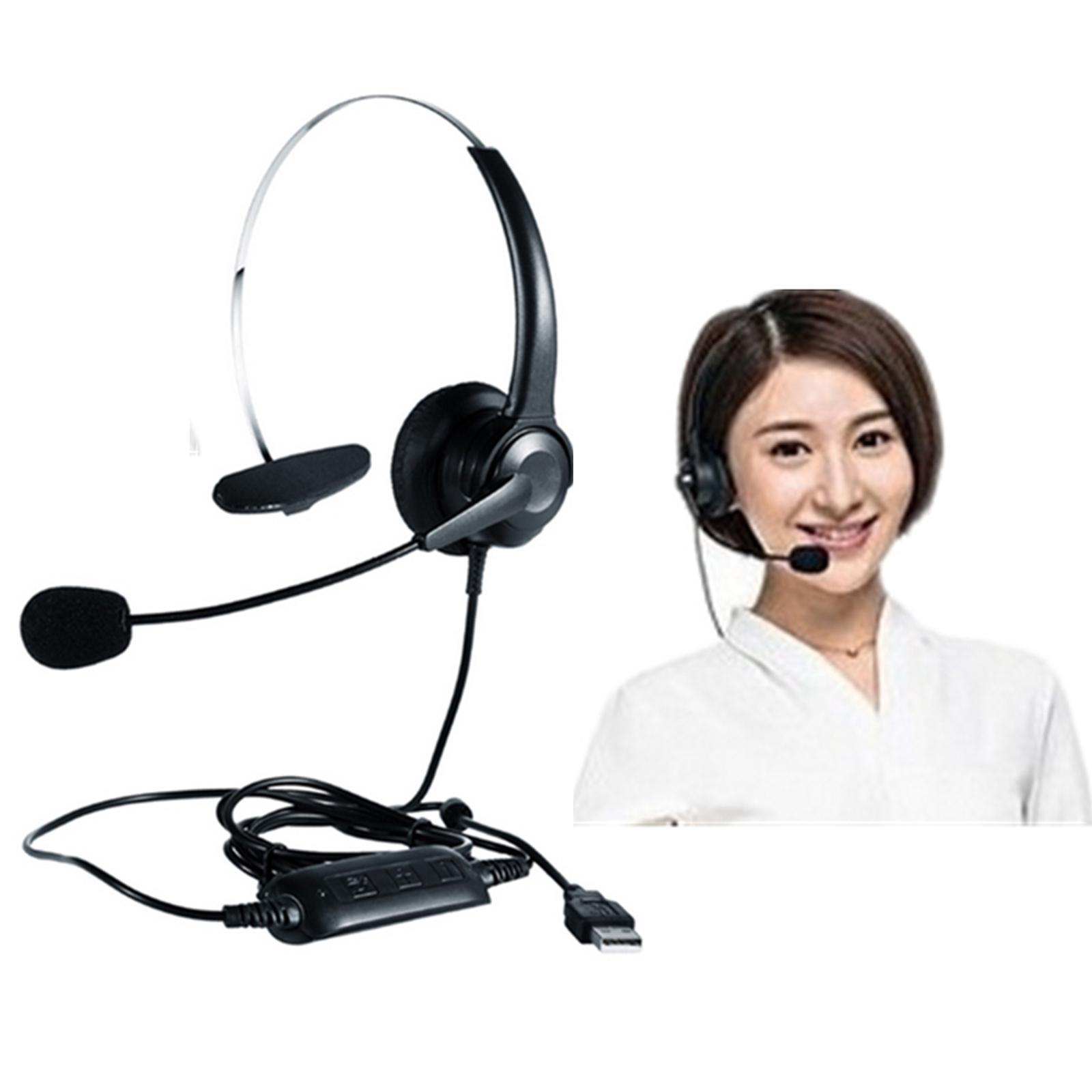 USB Headset with Microphone, Noise Cancelling Computer PC Business Headset