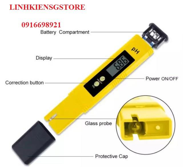 Bút thử độ PH trong nước kỹ thuật số màn hình LCD