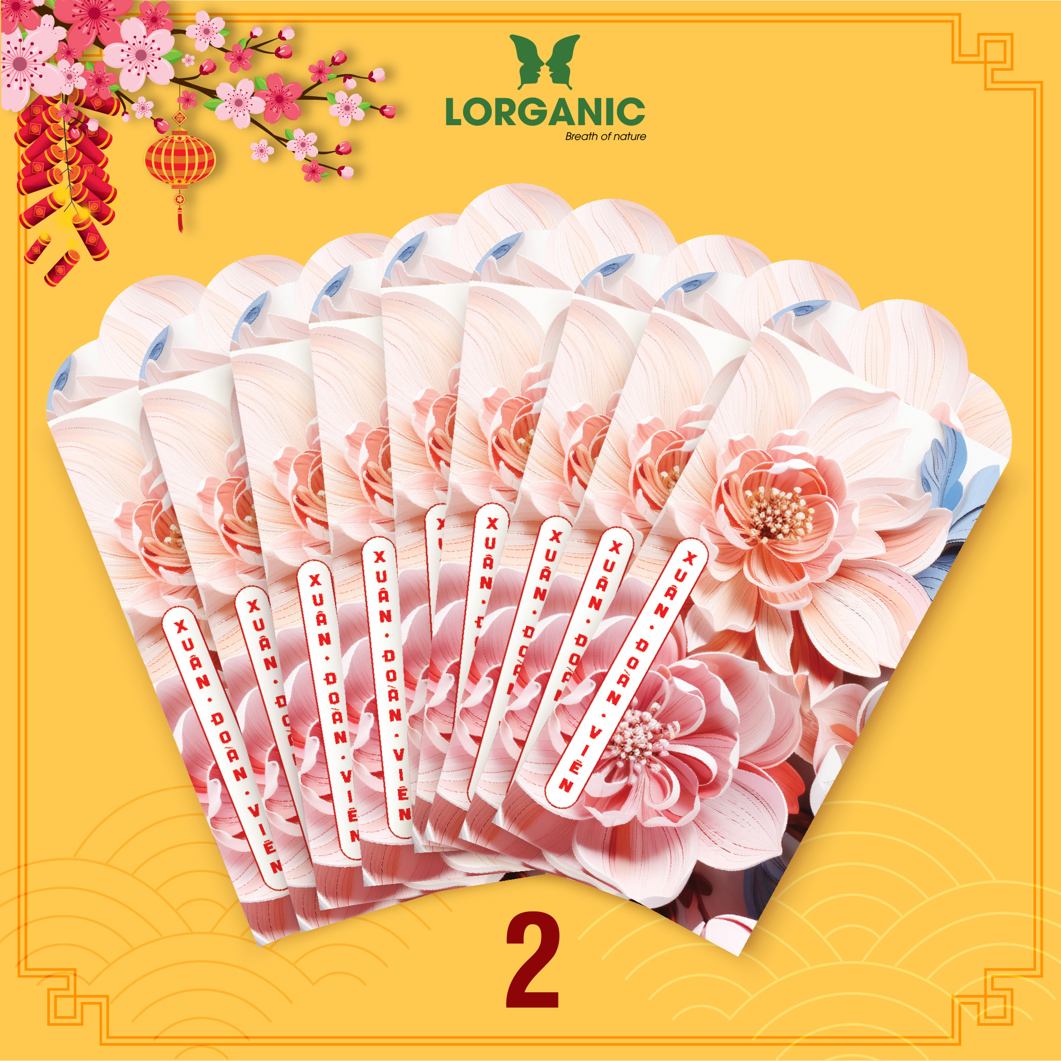 Xấp 10 Bao Lì Xì Cao Cấp - Chúc Năm Mới Tết GIÁP THÌN 2024 Trọn Vẹn Yêu Thương, Phát Tài Phát Lộc, Sức Khỏe Dồi Dào, Vạn Sự Bình An, COMBO BÁCH HOA 1
