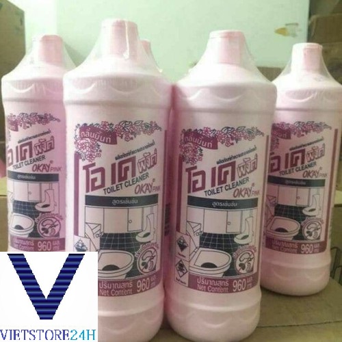 Nước Tẩy Rửa Bồn Cầu Okay Pink Toilet Cleaner