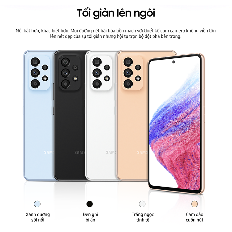 Điện thoại Samsung Galaxy A53 5G - Hàng chính hãng