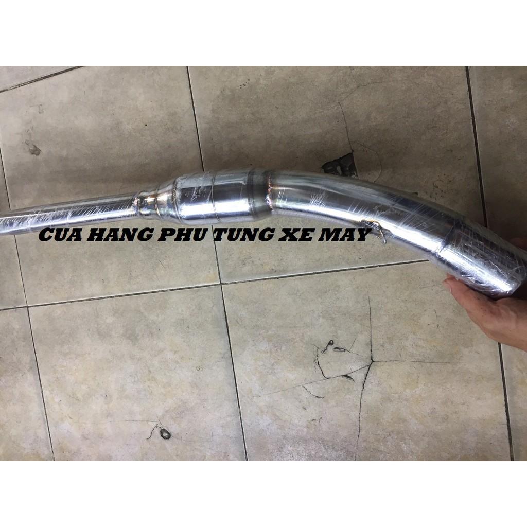 Cổ pô inox bầu hơi gắn xe Exciter 135, Exciter 150, Winner 150, Raider Fi, Satria Fi gắn pô độ họng 51mm