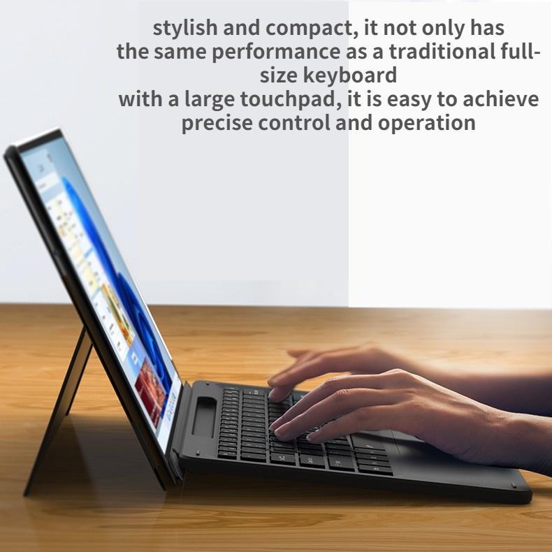 Bàn Phím Bluetooth Không Dây Cho Microsoft Surface Pro 8 / Pro 9 / Pro X Có Đèn Nền 7 Màu Cổng Sạc type-c