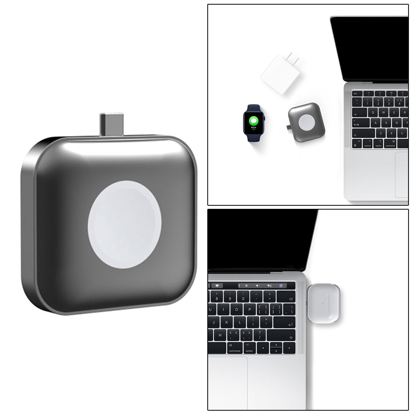 2 In 1 USB-C Watch Charger for Apple Watch SE 6 5 4 3 2 1 for Apple Headset
