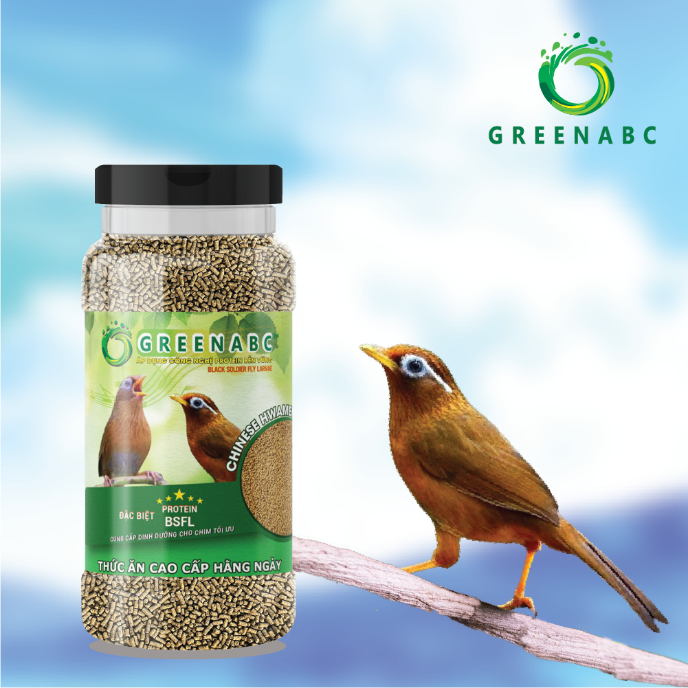 Cám Chim Họa Mi GREENABC – Giúp chim hót hay, căng lửa, có 2 loại bổ sung và hằng ngày – Hộp 280g