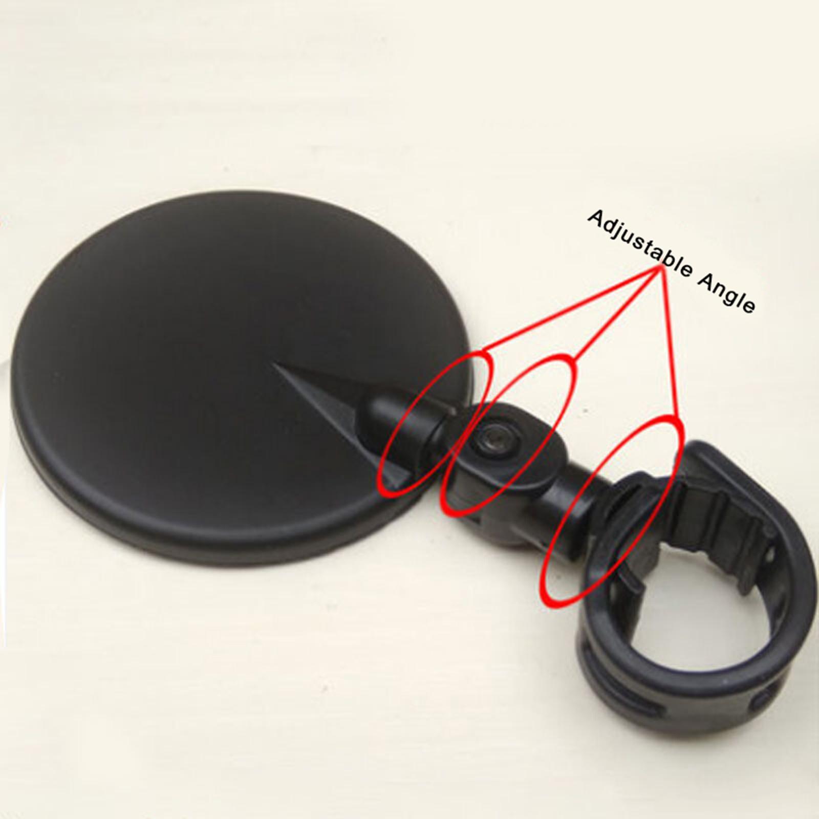 Black 15mm-35mm Rear View Mirror HandleBar End for Electric Bike