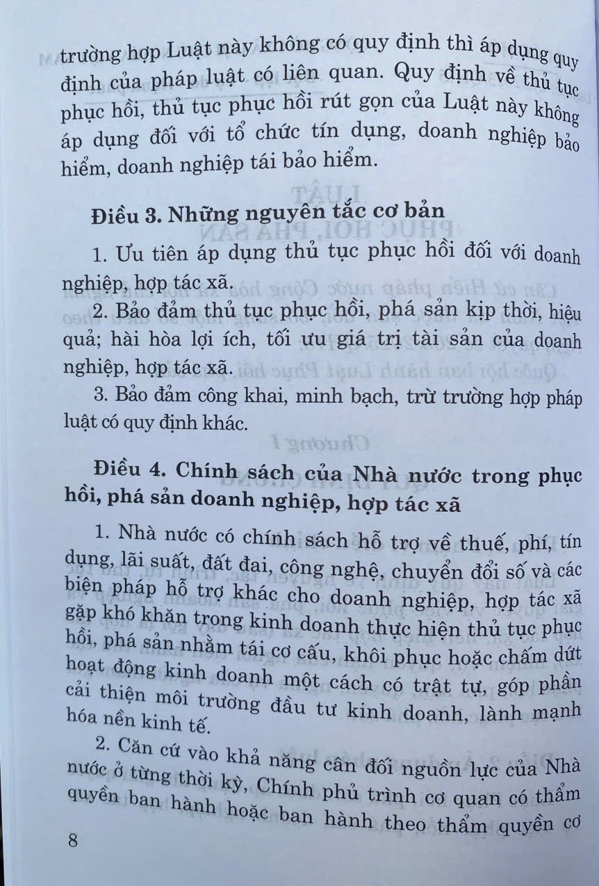 Luật Phục Hồi, Phá Sản Năm 2025