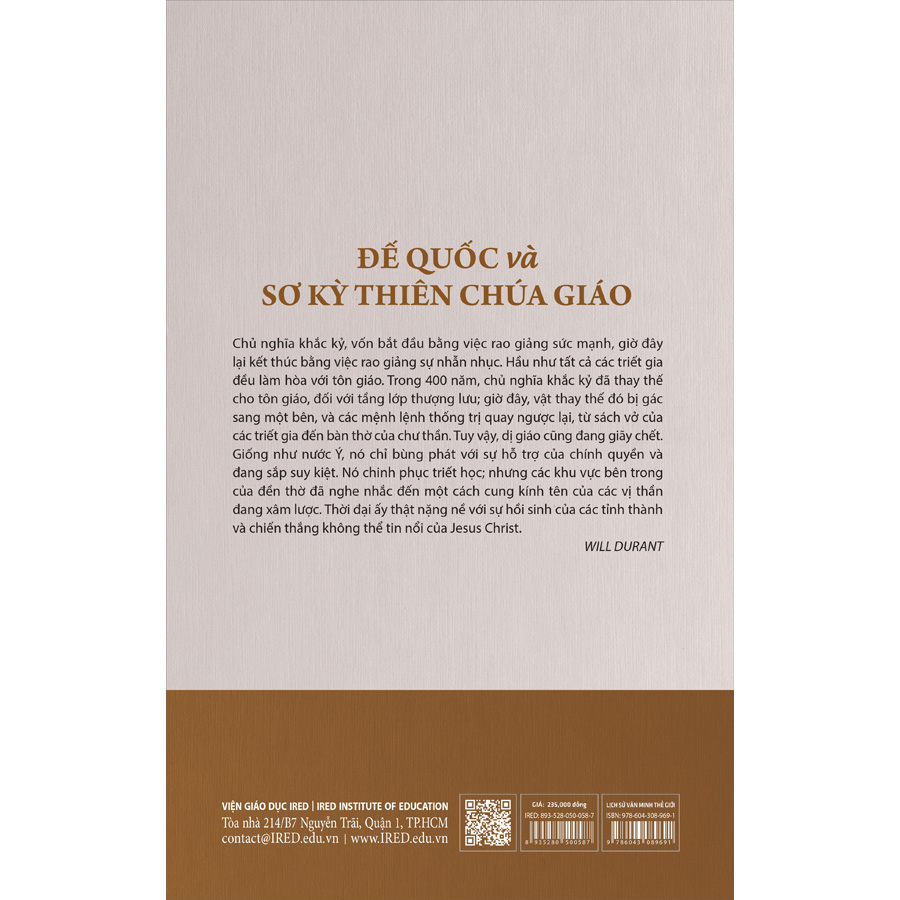 Lịch Sử Văn Minh Thế Giới - Phần III: Caesar và Christ - Tập 3: Đế Quốc Và Sơ Kỳ Thiên Chúa Giáo