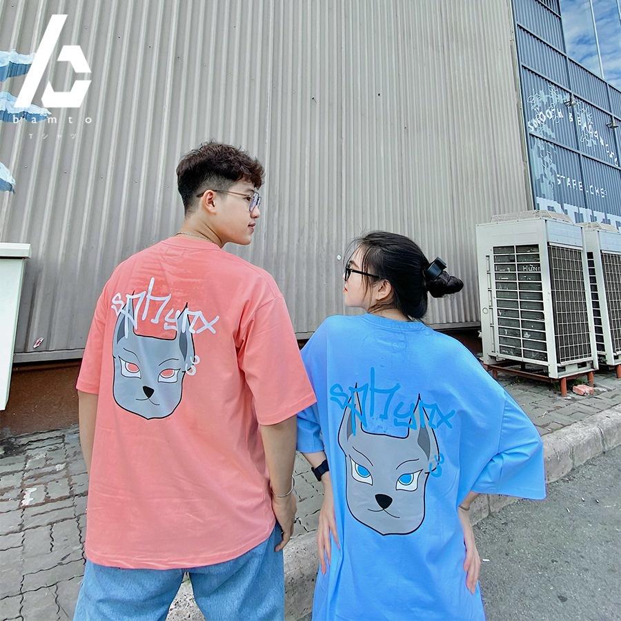 Combo áo thun cotton unisex BAMTO xanh, hồng