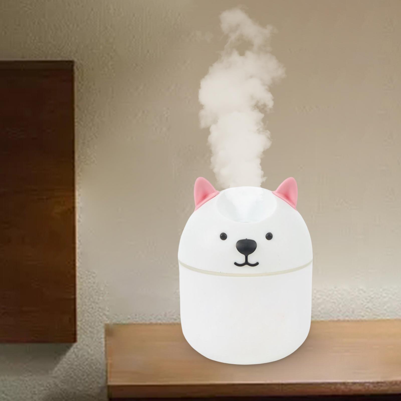 Electric Mist Humidifier Essential Diffuser for Kid Nursery Baby Room Car White