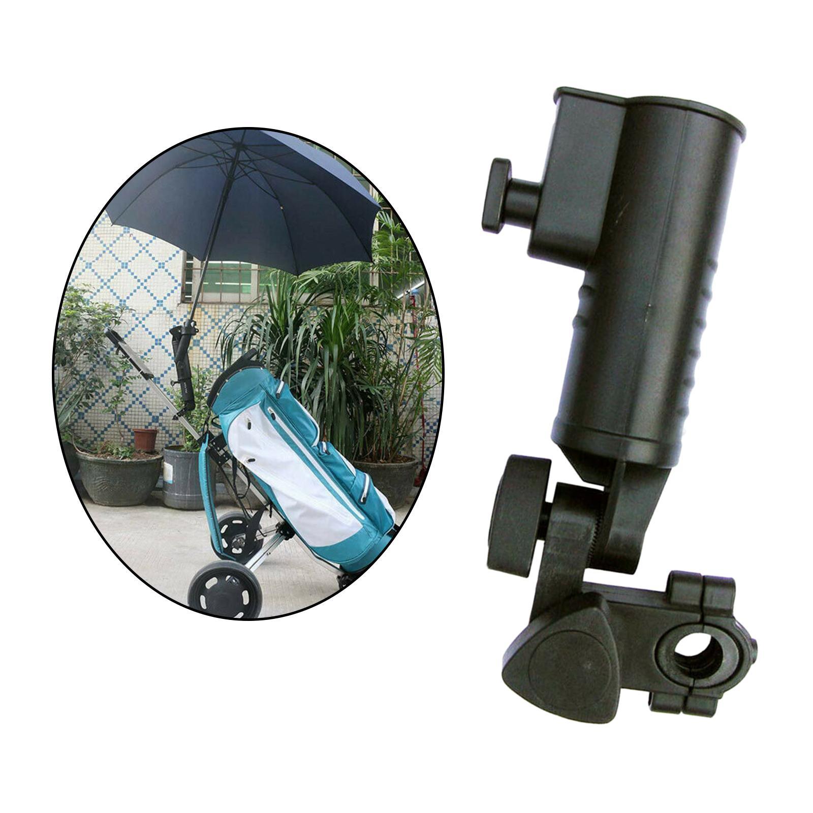 Adjustable Golf Umbrella Holder Stand Clamp for Stroller Push Cart