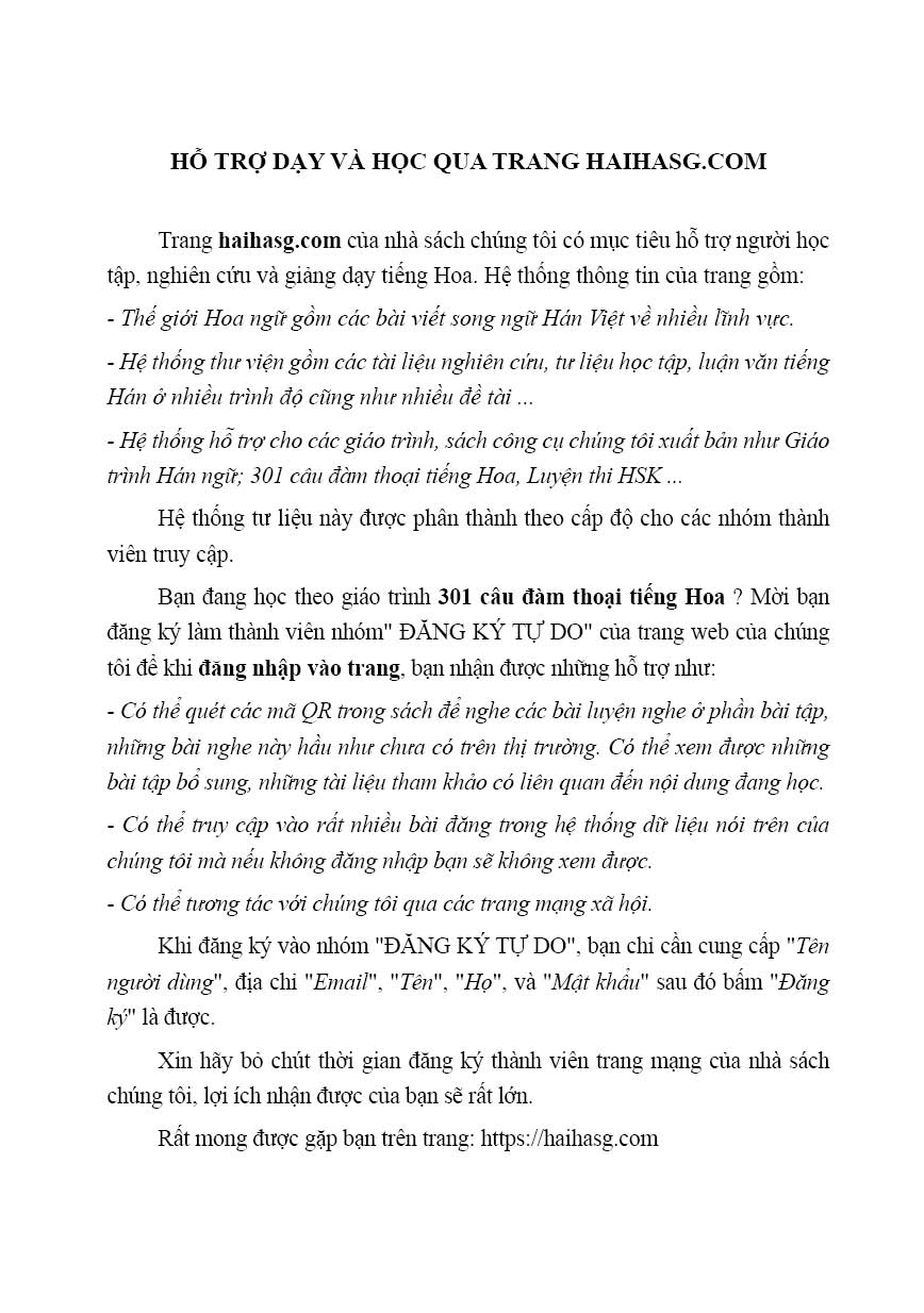301 Câu Đàm Thoại Tiếng Hoa-khổ nhỏ