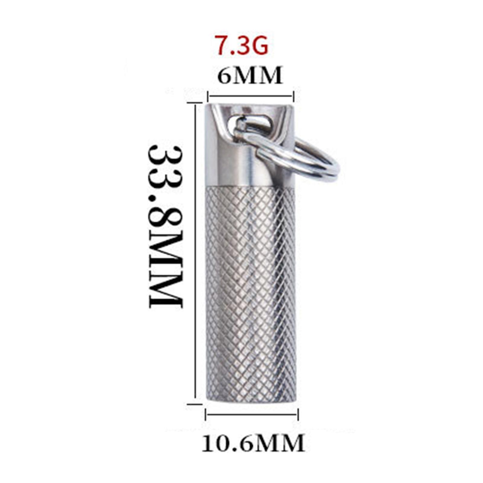 Waterproof Medication Pill Box Pill Fob Bottle Case Capsule Bottle for Hiking Camping