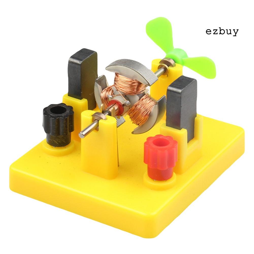 EY-Small Direct-Current Motor Model with Fan Physical Circuit Experiment Kids Toy