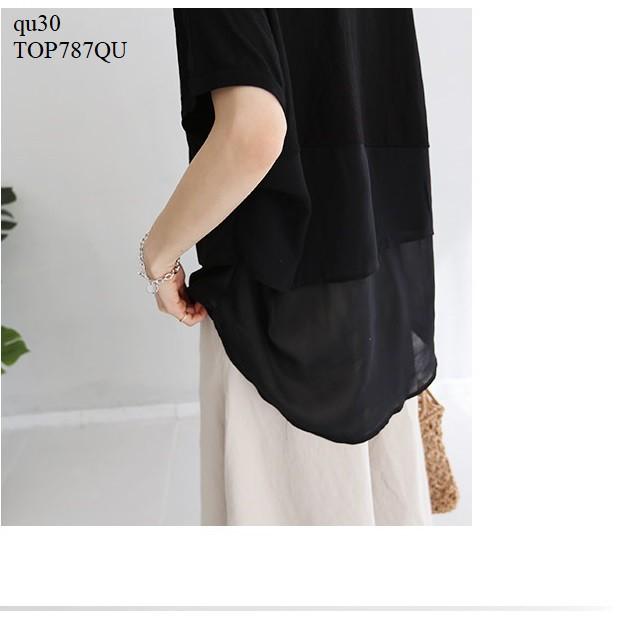TOP703 ÁO KIỂU NỮ FORM DÀI