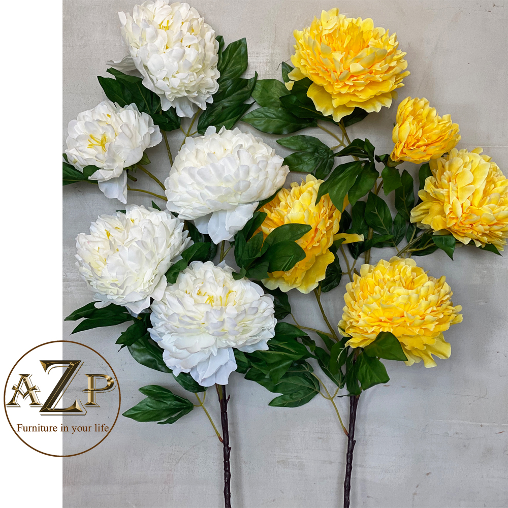 Hình ảnh HOA MẪU ĐƠN ĐẠI - Hoa Vải mềm mại Như Thật - Hàng Nhập Khẩu Thái Lan Size 115cm