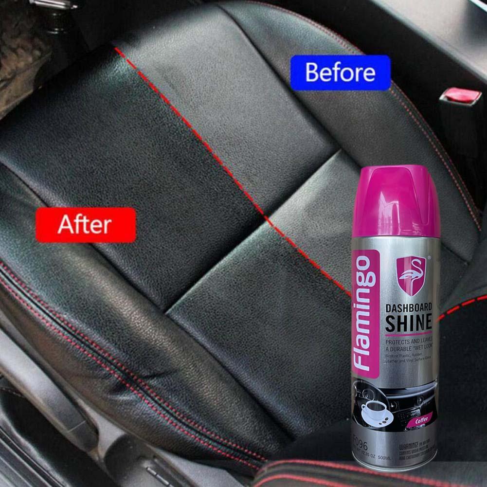 Combo 2 Chai Xịt Tẩy Vệ Sinh &amp; Dưỡng Bóng Nội Thất Ô Tô Flamingo F002 và F096 vệ sinh ghế da và làm sạch Sofa