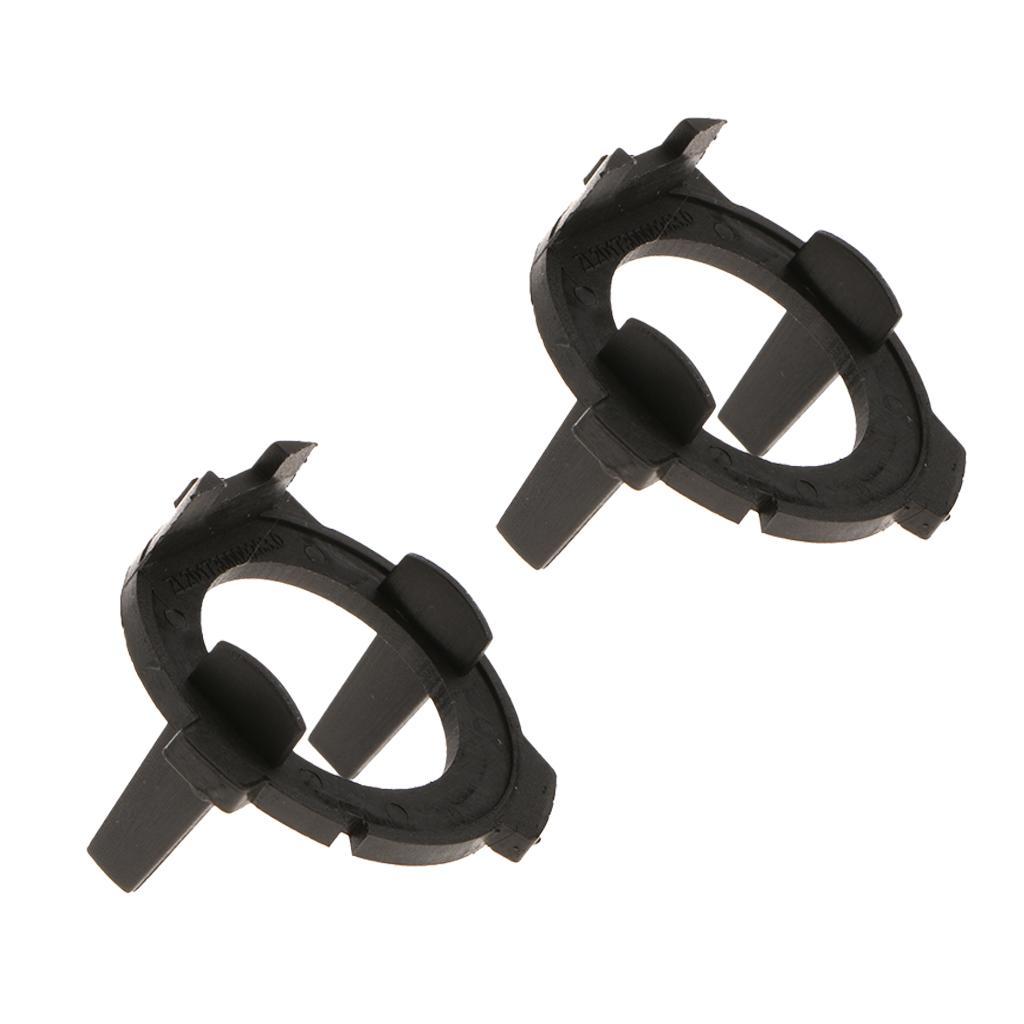 2pcs Plastic LED Headlight Bulb Adapter Holder Easy to Install