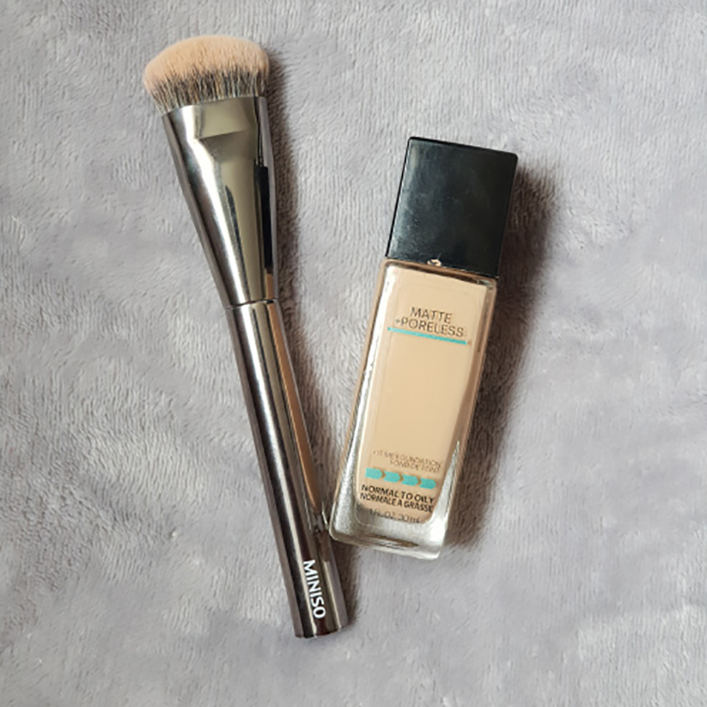 Cọ tán kem nền, che khuyết điểm, đánh phấn high-light Nhật Bản chuyên nghiệp MINISO PRO FINE FOUNDATION BRUSH – MNS087