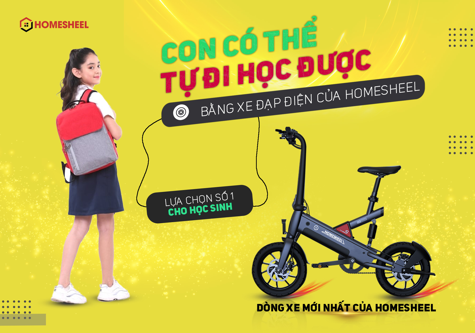 Xe điện gấp gọn độc nhất và thông minh Homesheel T6_ 10AH MÀU XANH DƯƠNG