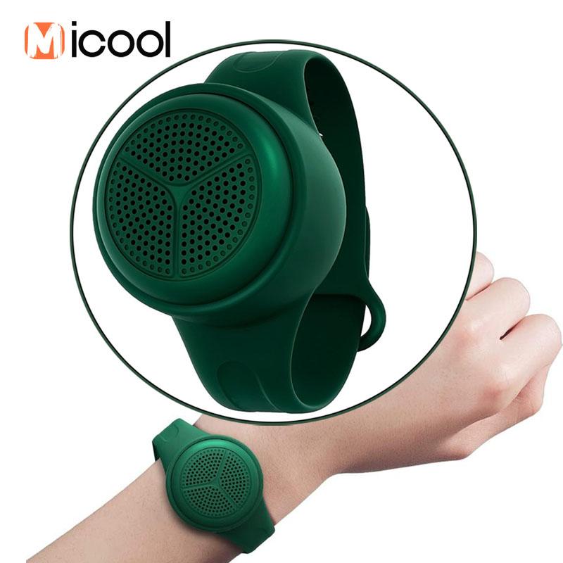 Loa Bluetooth TWS chống nước 2022 có vòng đeo tay không dây Âm thanh nổi Hi-Fi Thẻ TF Loa âm lượng lớn rảnh tay cho Android IOS Màu sắc: Đen