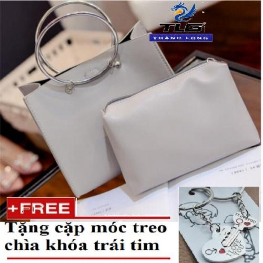 Túi Đeo Chéo Quai Vòng Thời Trang + Tặng Kèm Móc Treo Chìa Khóa Trái Tim Phong Cách Hàn Quốc 205971-1A