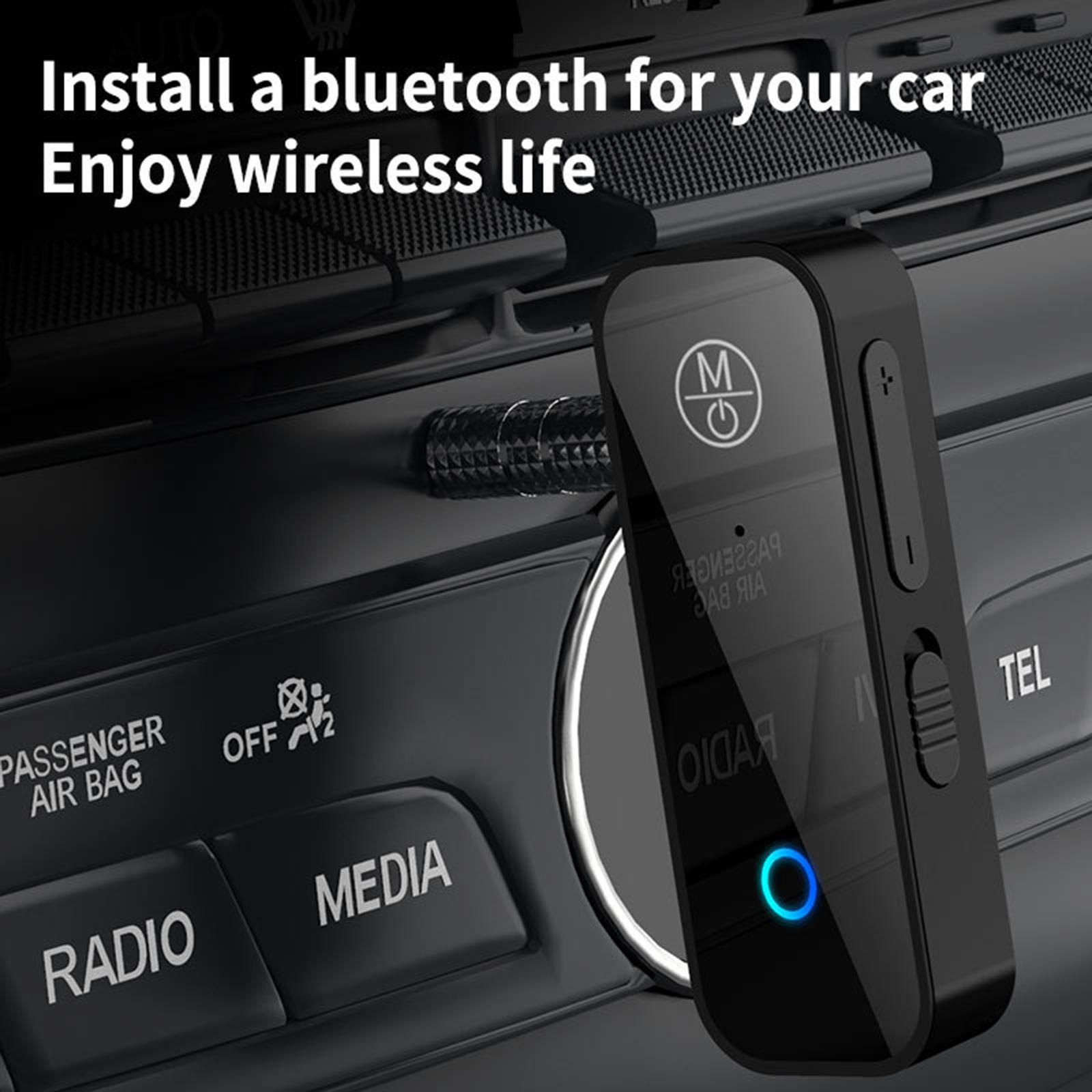 5.0 Adapter 3.5mm AUX Dongle Adapter Transmitter Receiver, Car Stereo for Stereo Systems
