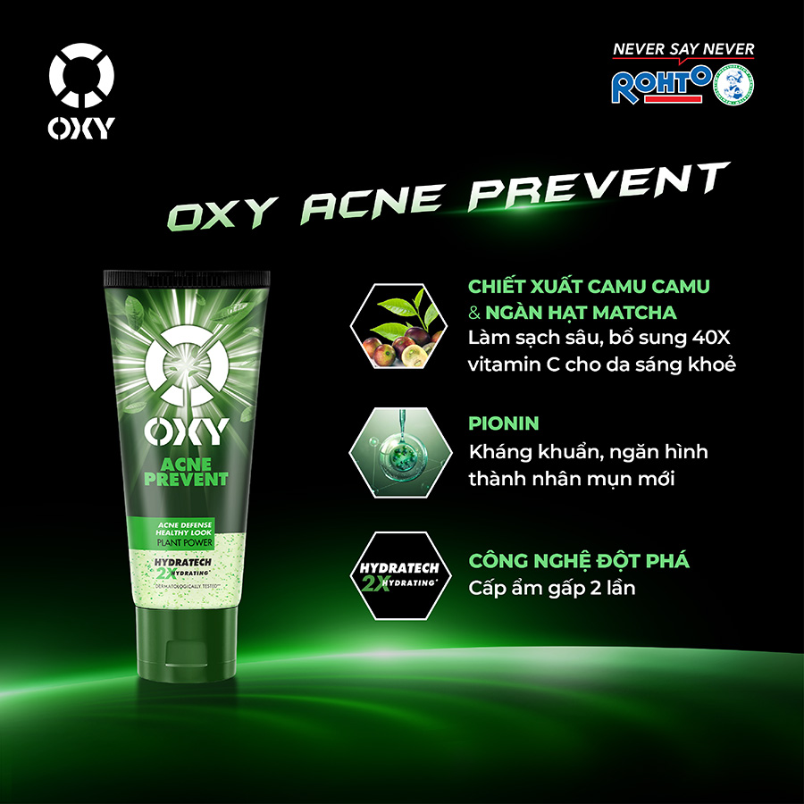 Gel Rửa Mặt Oxy Acne Prevent 100g