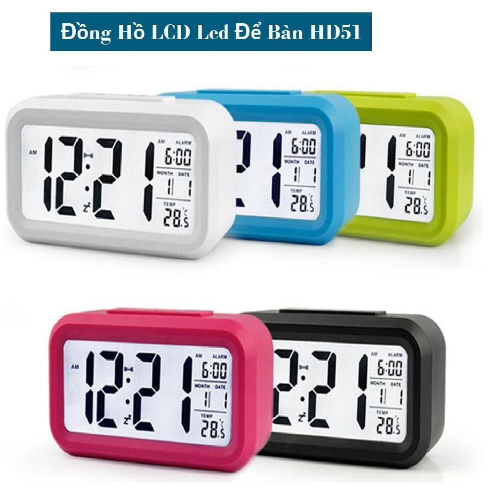 đồng hồ led để bàn,Đồng Hồ LCD Led Để Bàn HD51 - HL1010 ()