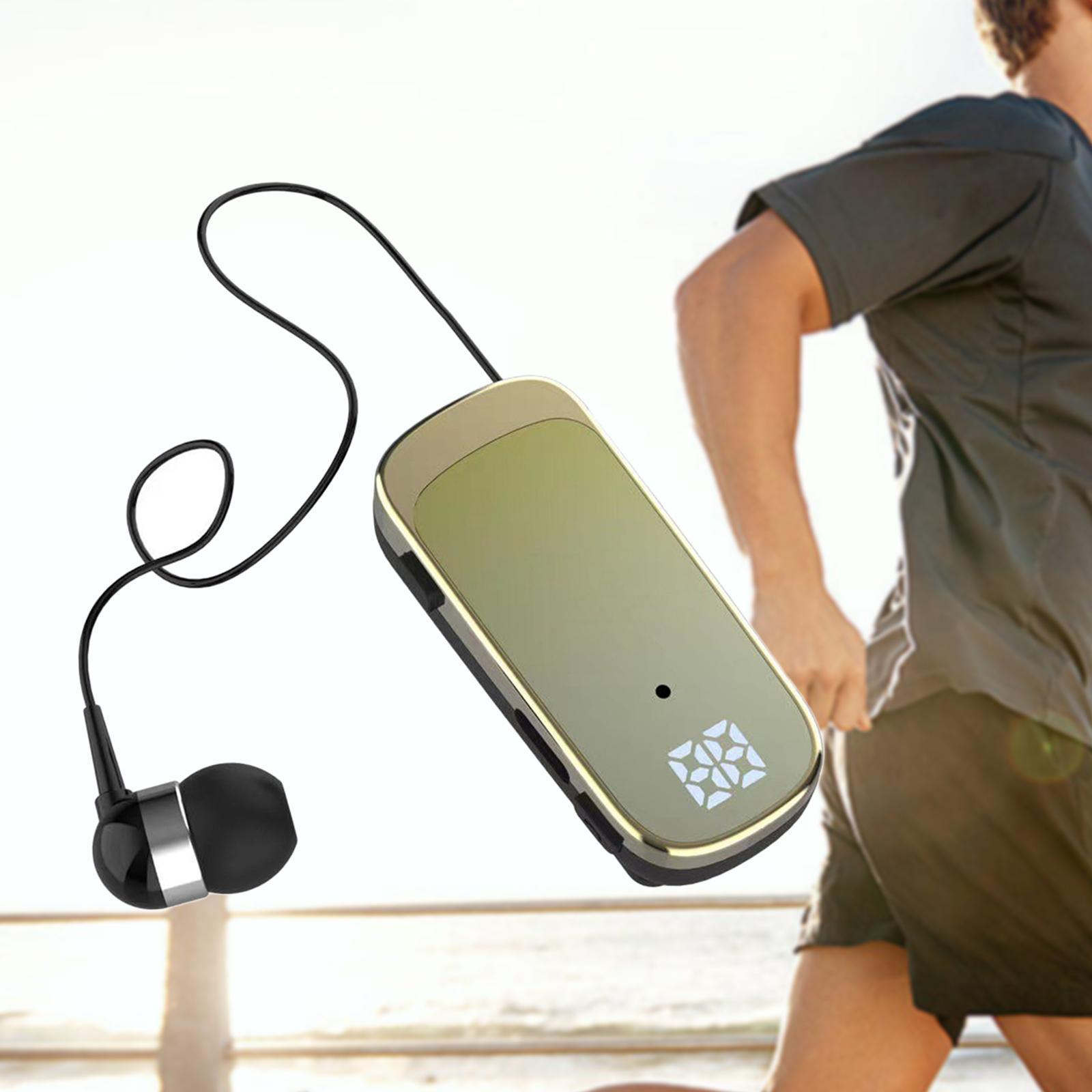 Earphones Stereo LED Display Universal for Meeting  Exercise