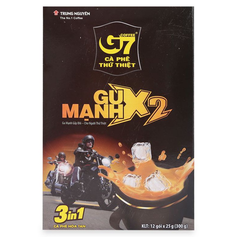 Cà phê G7 - Gu mạnh X2 Trung nguyên- 5 hộp
