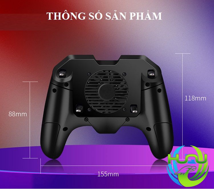 Tản Nhiệt Điện Thoại Kiêm Sạc Dự Phòng Huqu HQ-F8 -  Làm Mát Nhanh Chóng -Hàng Chính Hãng