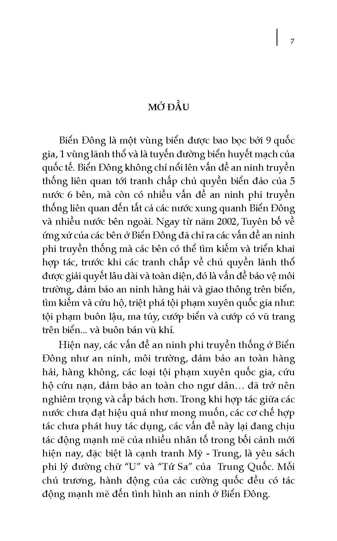 An Ninh Phi Truyền Thống Ở Biển Đông - Cơ Hội Và Vấn Đề Đặt Ra Đối Với Việt Nam