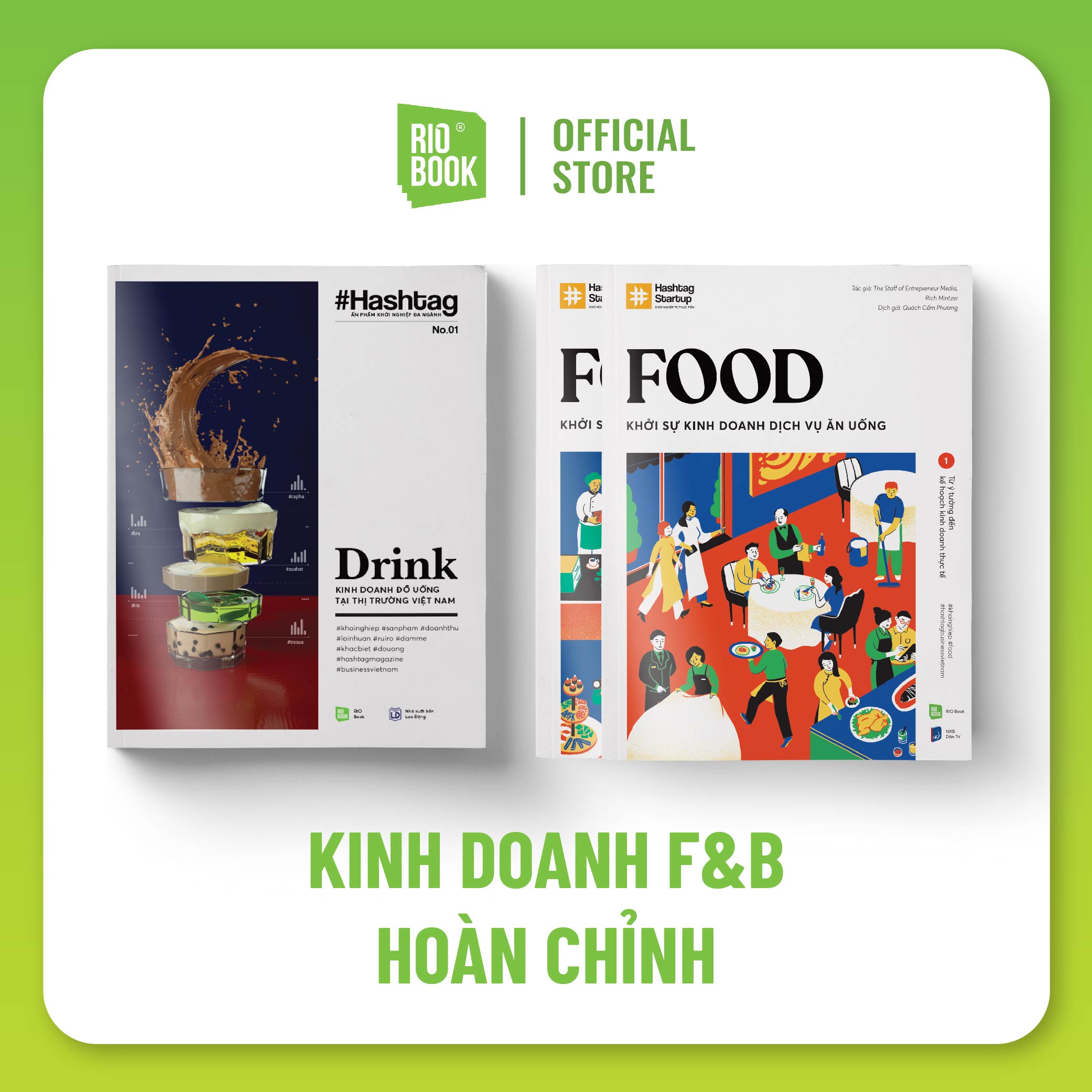 COMBO KINH DOANH F&amp;B HOÀN CHỈNH (Hashtag No.1 Drink + Hashtag No.4 Food)