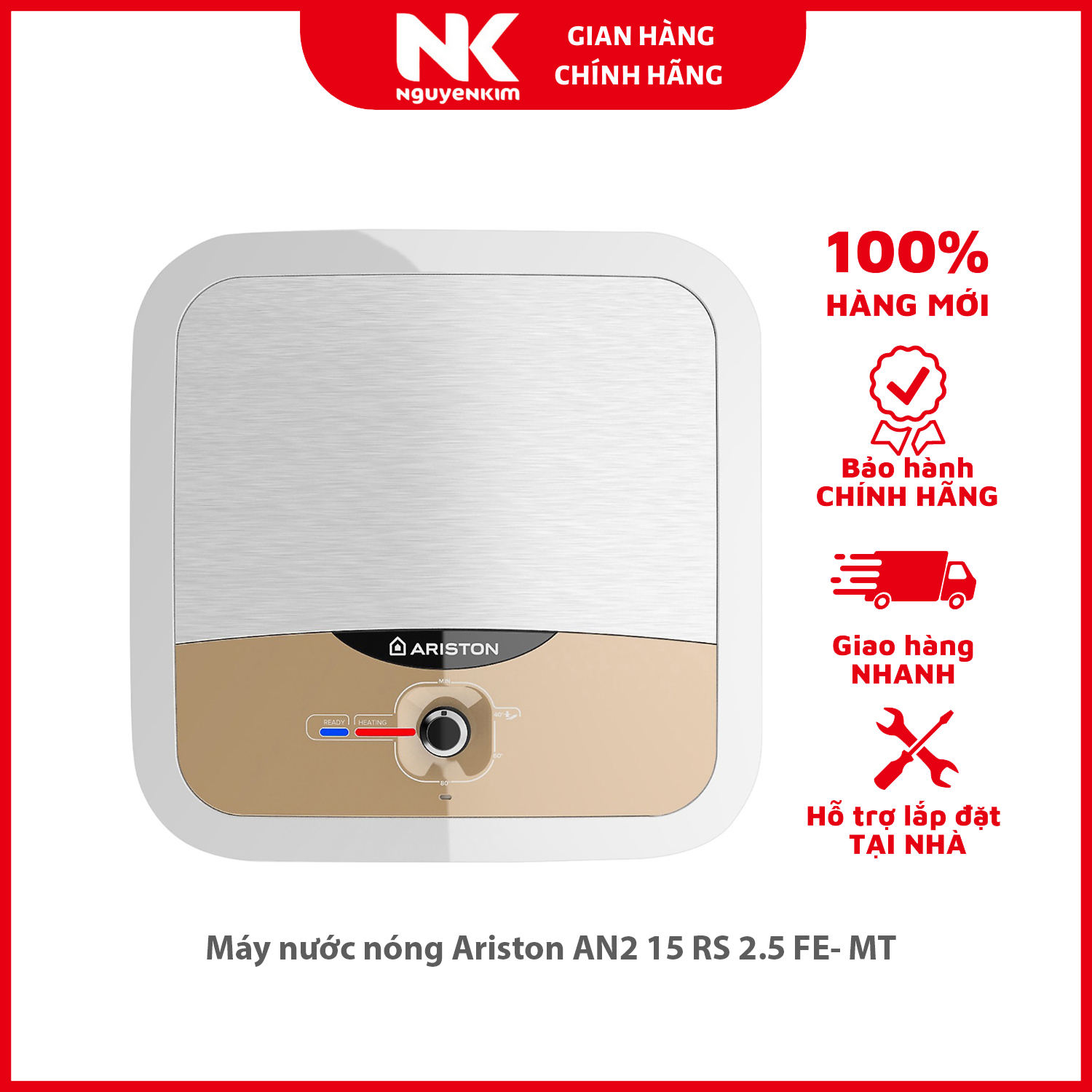 Máy nước nóng Ariston AN2 15 RS 2.5 FE- MT - Hàng chính hãng