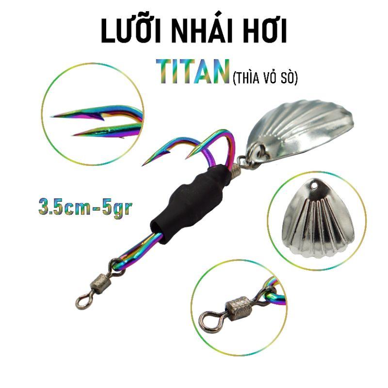 BỘ LƯỠI NHÁI HƠI TITAN 5G THÌA VỎ SÒ