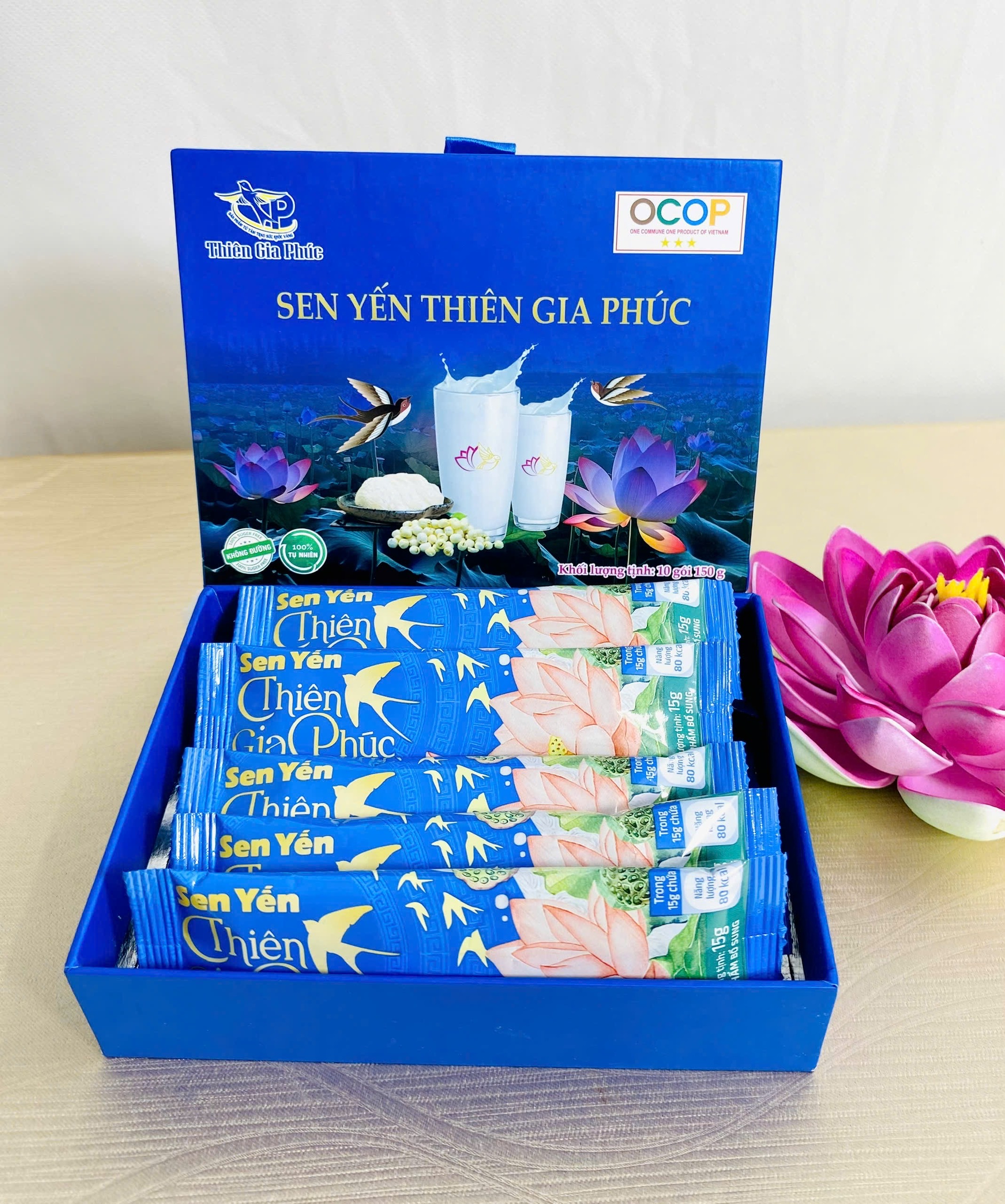 Sữa sen yến Thiên Gia Phúc (5 gói) - Không đường
