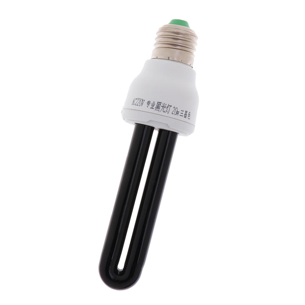 UV Ultraviolet Blacklight Low Energy CFL Light Bulb, 20/40W, E27, Screw Lamp