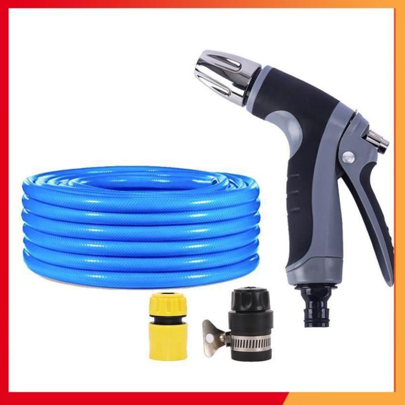 Bộ dây và vòi xịt tăng áp rửa xe tưới cây 206817