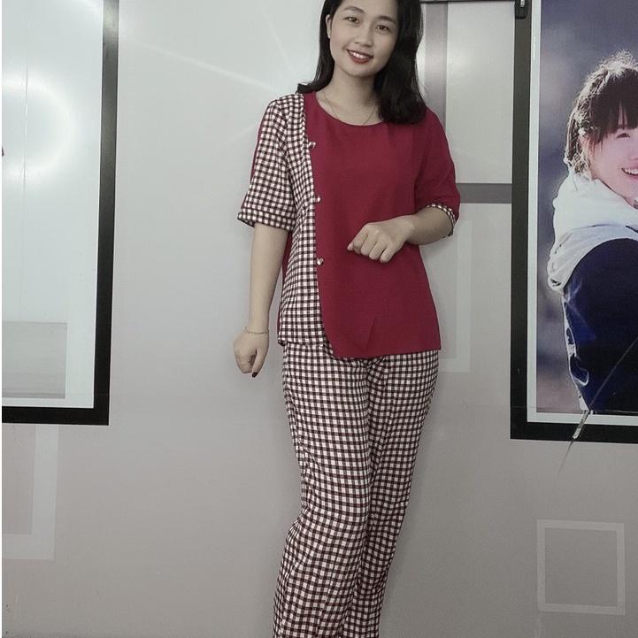 Bộ Đũi kẻ phối hàng loại 1 cao cấp kèm hình ảnh và video thật