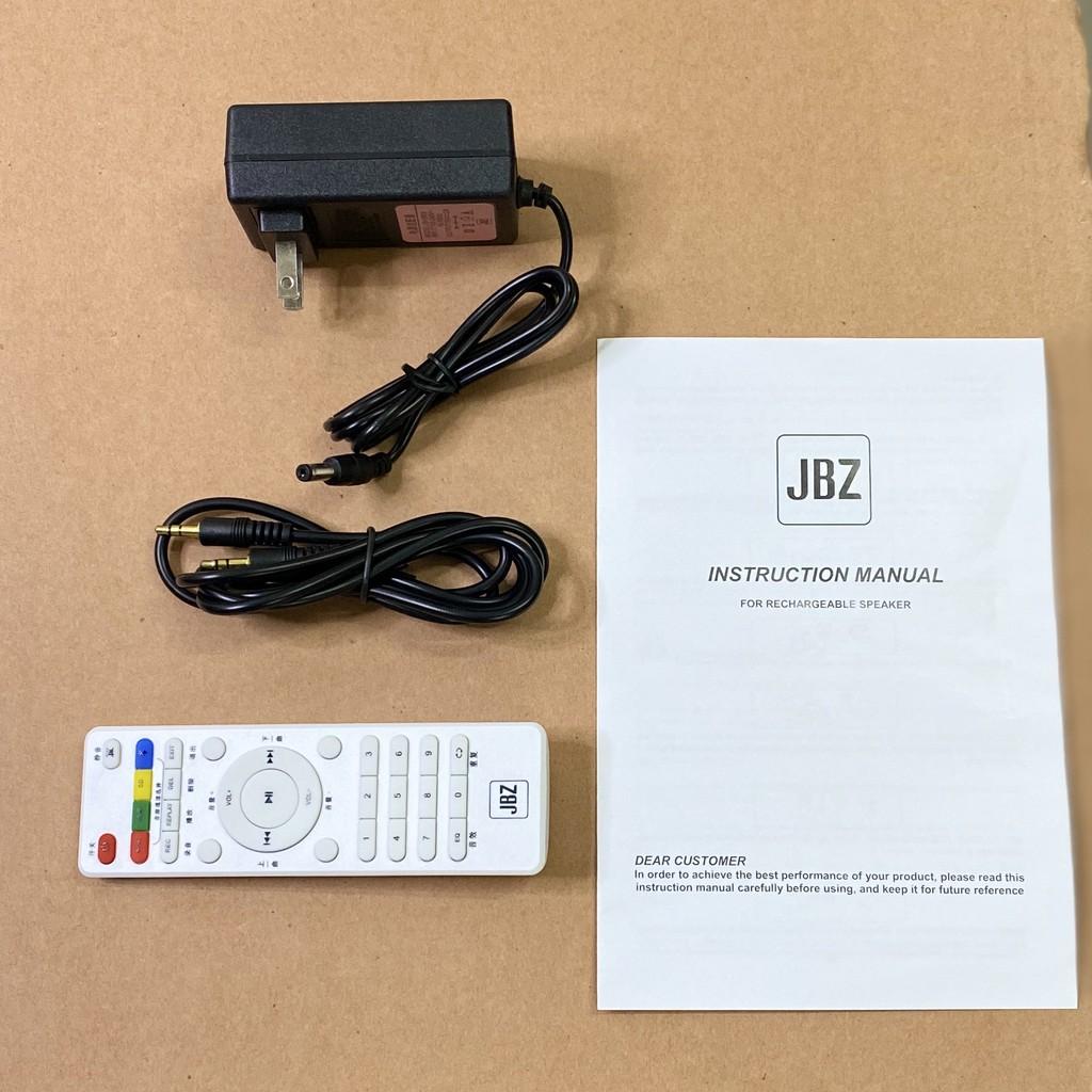 Loa kéo karaoke bluetooth JBZ J8 tặng 2 micro không dây - Hàng Chính Hãng