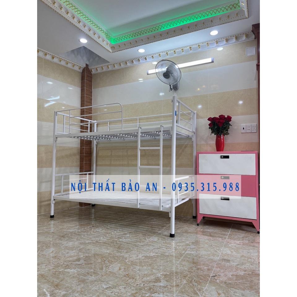 GIƯỜNG TẦNG NGỦ SẮT TRÒN GIÁ RẺ 1M2X2M