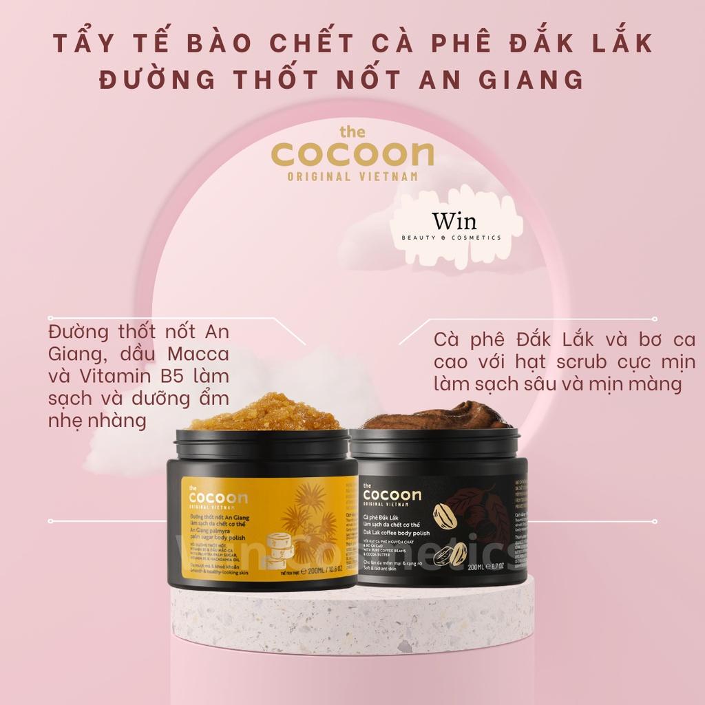 Tẩy Tế Bào Chết Cà Phê Đắk Lắk COCOON Làm Sạch Da Chết DÀNH CHO BODY 200mlc